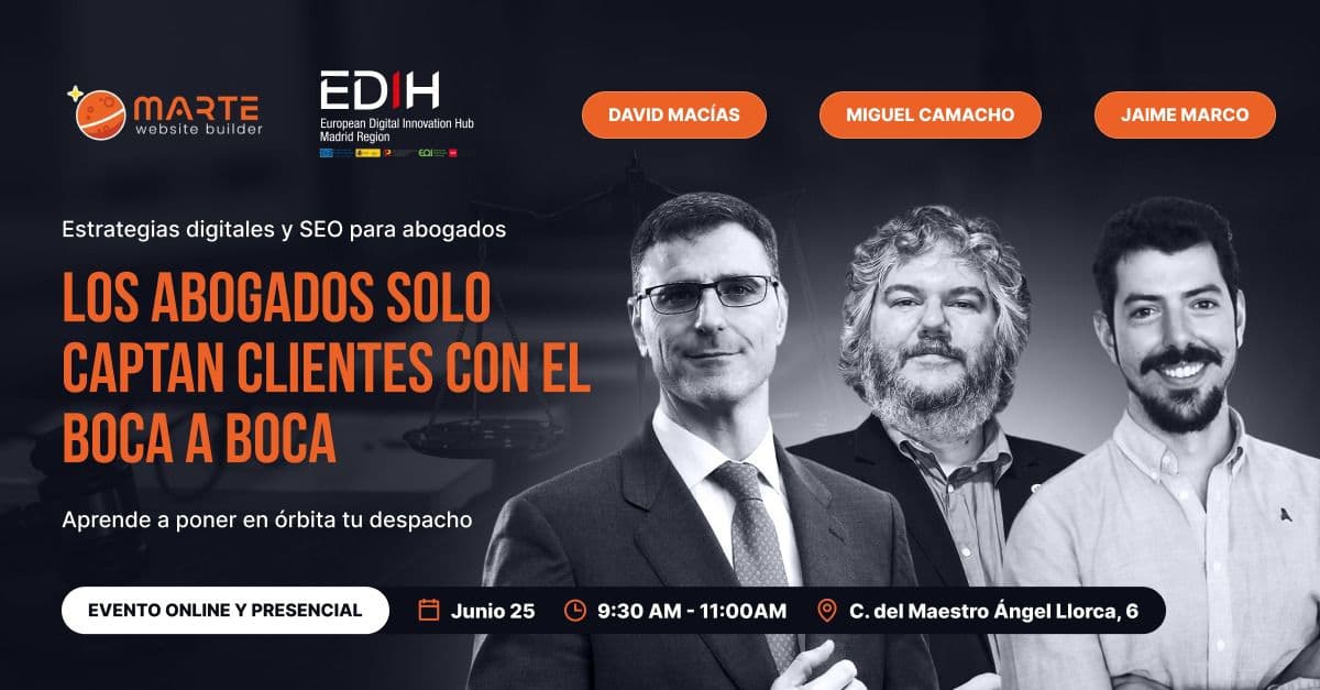 el despacho legal solo logra captar clientes cara a cara