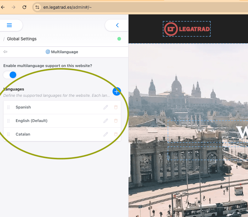 editor de multilenguaje